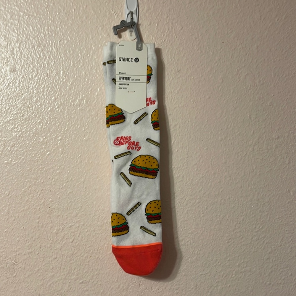 stance fries before guys socks size medium crew height